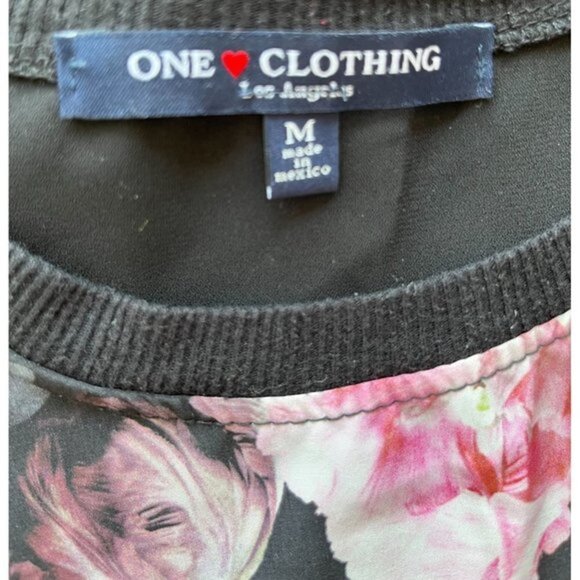 One Clothing Floral Tank Mesh Back M - Picture 4 of 4